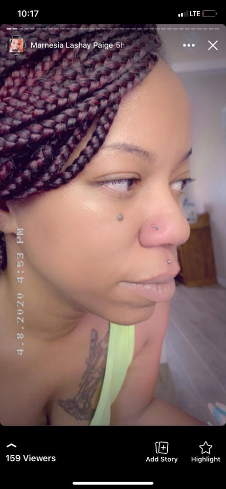 Nose piercing