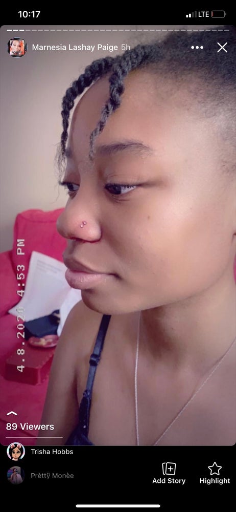 Nose piercing